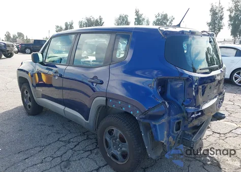 2016 Jeep Renegade Sport from USA, damaged, VIN ZACCJBAT2GPC81219